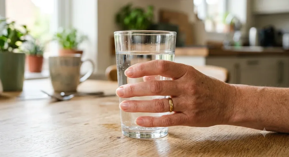 mano-sostiene-vaso-de-agua